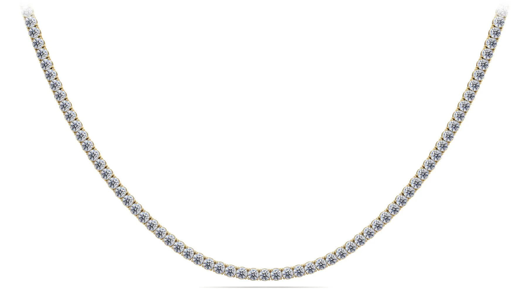 4 Prong Riviera Diamond Necklace with 23.06 ct.(finished) 4.1mm - Image 2