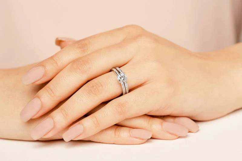 A Dream Come True Lab-Grown Diamond Bridal Set with 1.44 ct. (1.00 ct. center diamond) - Image 3