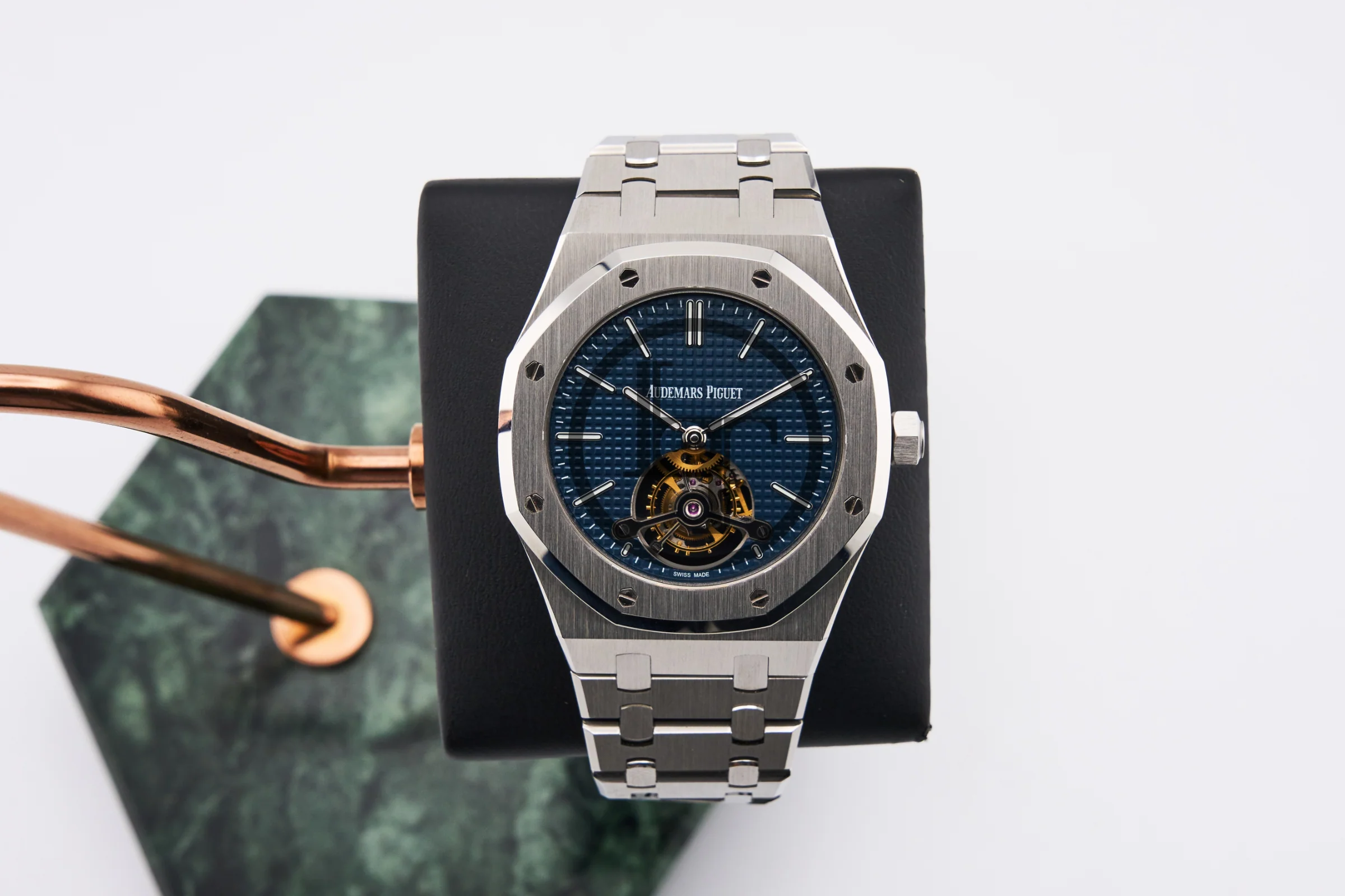 Audemars Piguet Royal Oak Extra-Thin Tourbillon Watch-Blue Dial 41mm-26510ST.OO.1220ST.01 - Image 2