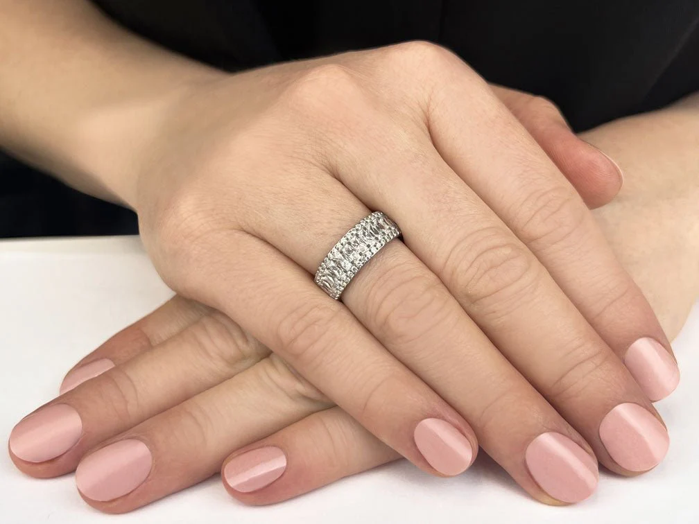 Baguette Brilliance Diamond Ring  with 2.16 ct.(finished) 4x2mm, 1.2mm - Image 3