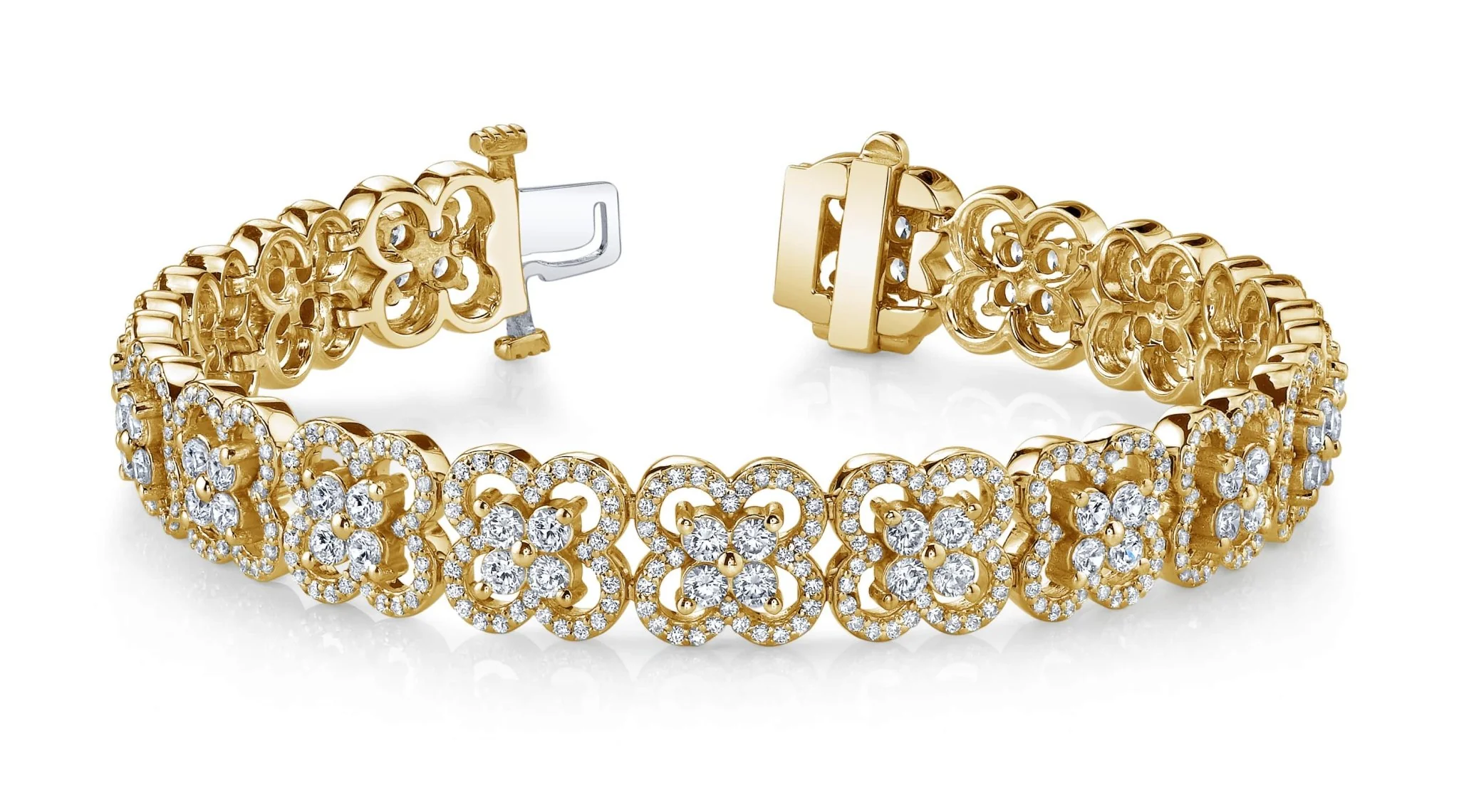 Blossoming Beauty Lab-Grown Diamond Bracelet with 6.26 ct.(finished) 1mm, 2.3mm - Image 5
