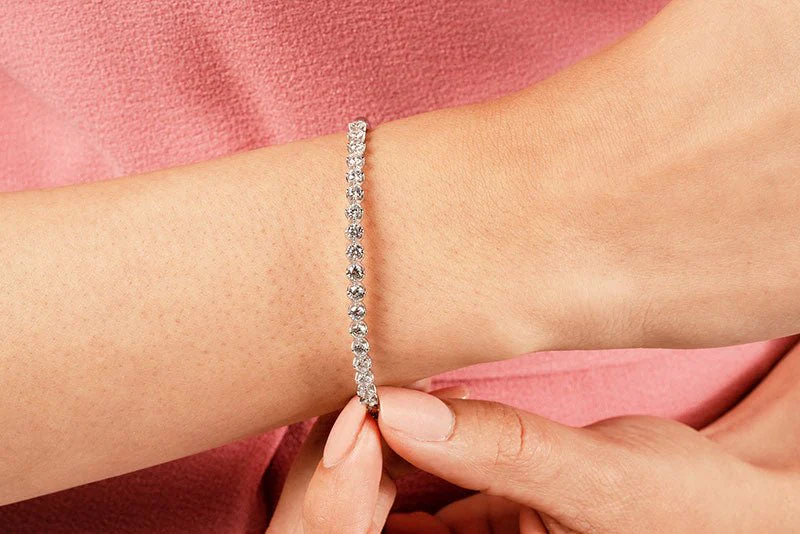 Blossoming Florals Diamond Bangle with 1.44 ct.(finished) 2.5mm - Image 4