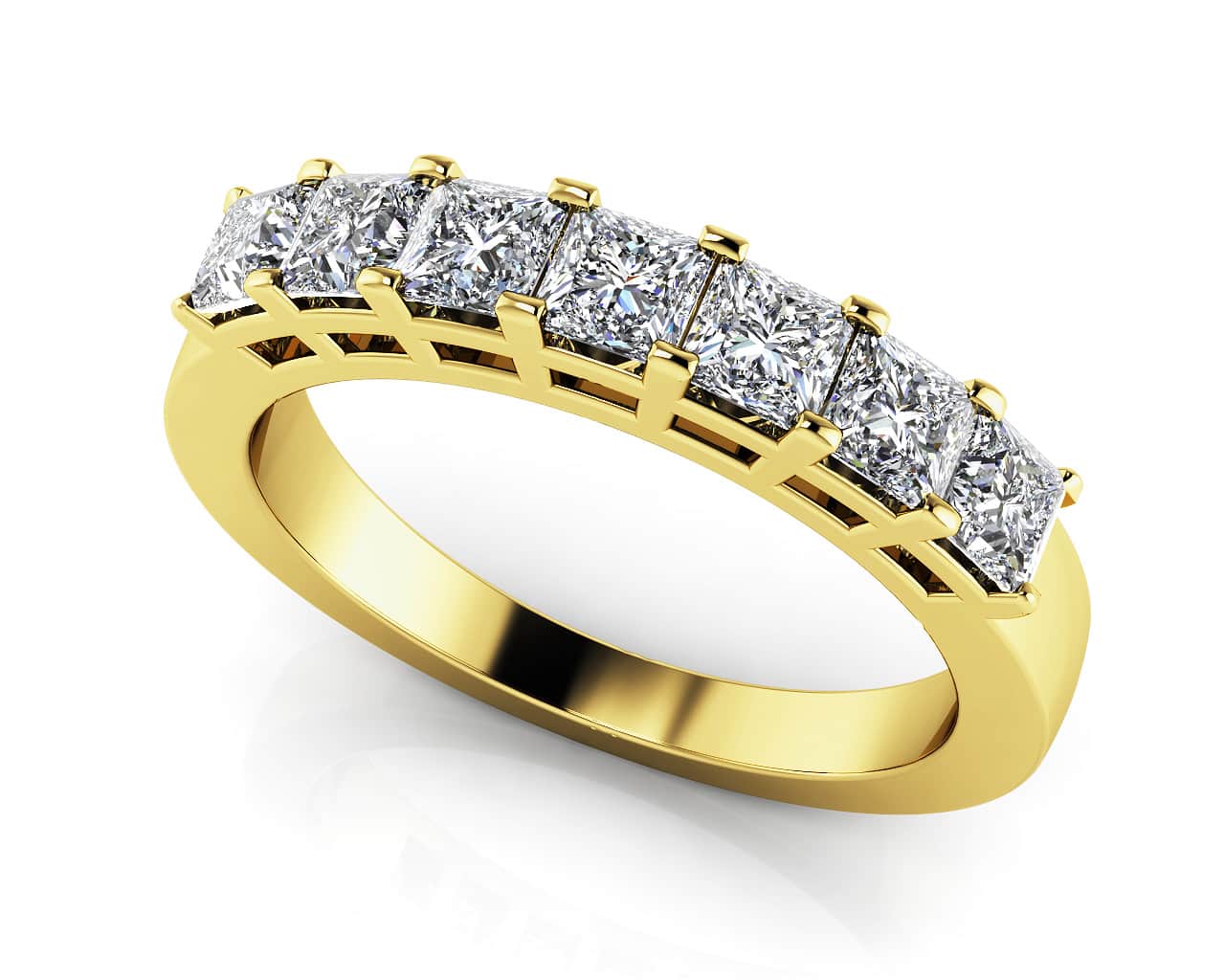 Brilliant Cut Dazzling Lab-Grown Diamond Anniversary Ring with 0.50 ct.(finished) 2.3mm - Image 2