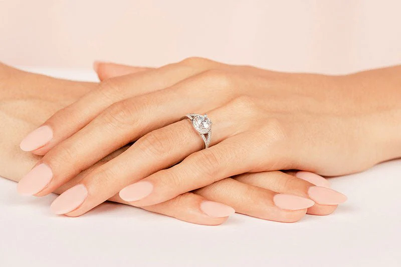 Brilliant Round Halo Diamond Engagement Ring with 1.55 ct. (1.25 ct. center diamond) - Image 3