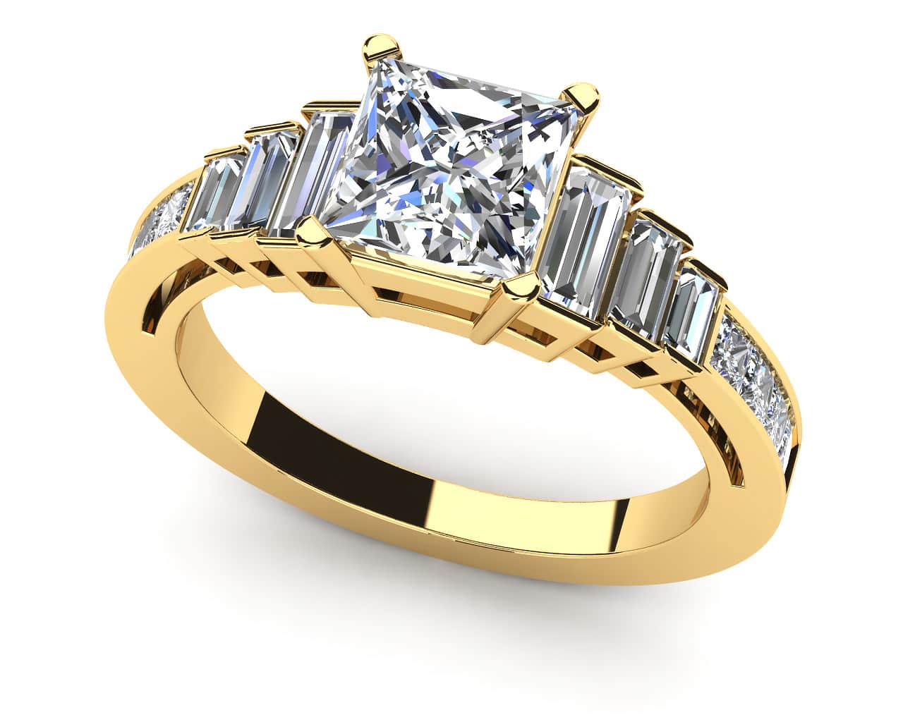 Captivating Love Diamond Engagement Ring with 1.64 ct. (0.75 ct. center diamond) - Image 2