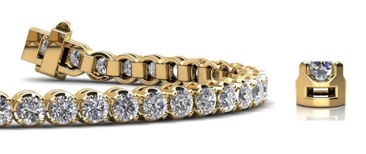 Captivating Shimmer Diamond Tennis Bracelet with 3.06 ct.(finished) 2.5mm - Image 2