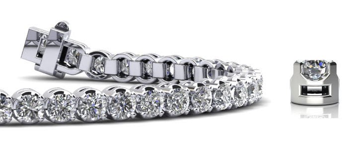 Captivating Shimmer Lab-Grown Diamond Tennis Bracelet with 3.60 ct.(finished) 2.7mm