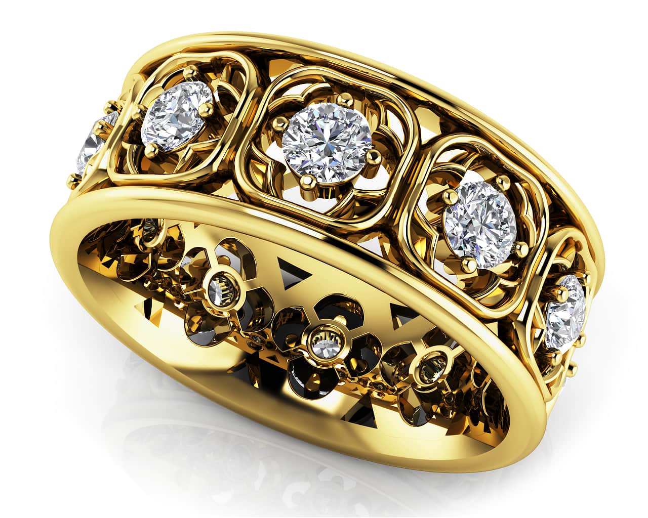 Center Of My Heart Lab-Grown Diamond Eternity Ring with 1.15 ct.(finished) 3.1mm - Image 2