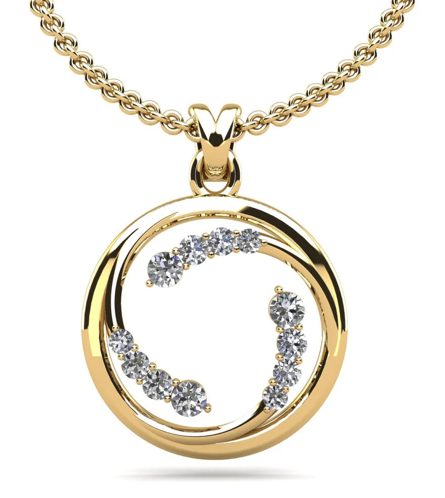 Circle Of Love Lab-Grown Diamond Pendant with 0.25 ct.(finished) - Image 2