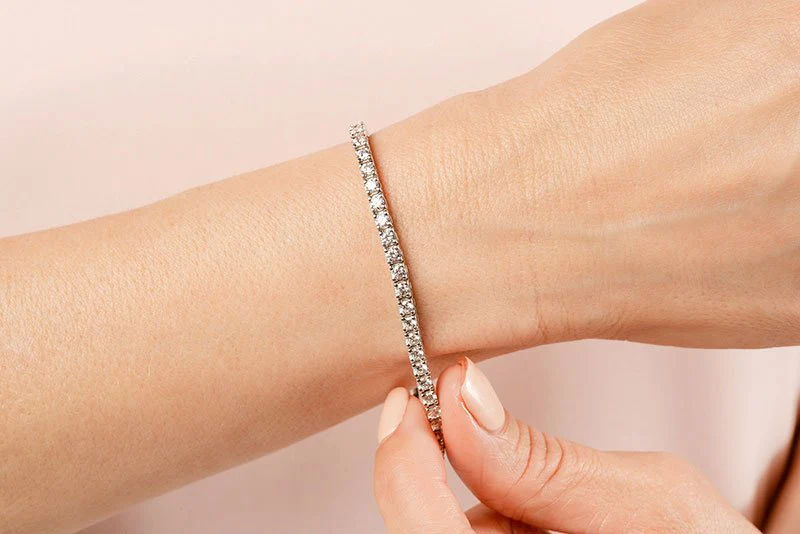 Classic 4 Prong Diamond Tennis Bracelet with 2.05 ct.(finished) 2.0mm - Image 4