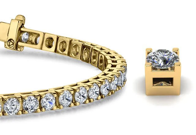 Classic 4 Prong Diamond Tennis Bracelet with 2.52 ct.(finished) 2.25mm - Image 2