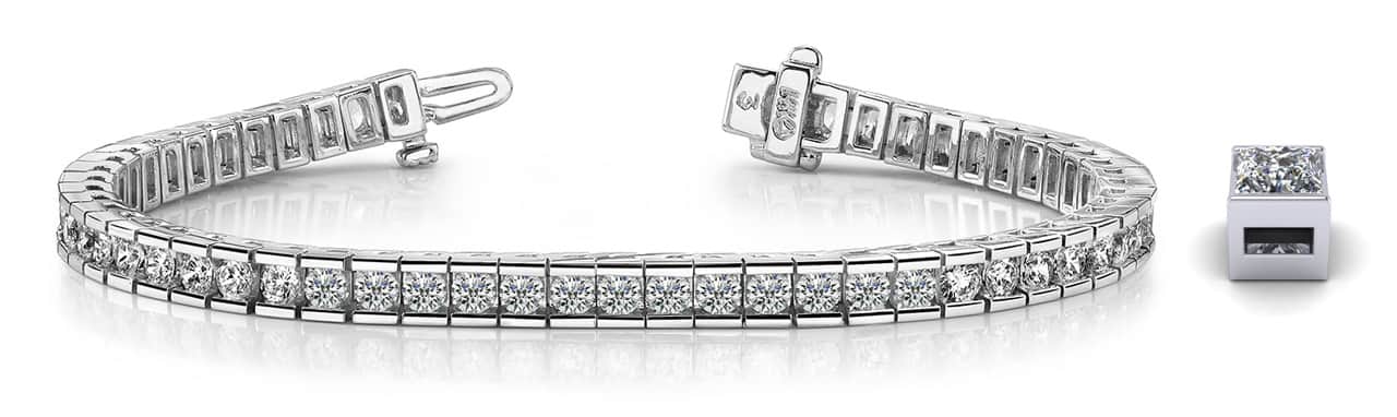 Classic Diamond Box Lab-Grown Diamond Tennis Bracelet with 13.30 ct.(finished) 4.5mm - Image 4