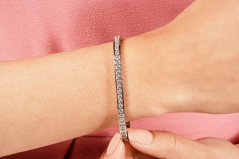 Classic Diamond Box Lab-Grown Diamond Tennis Bracelet with 9.02 ct.(finished) 3.75mm - Image 3