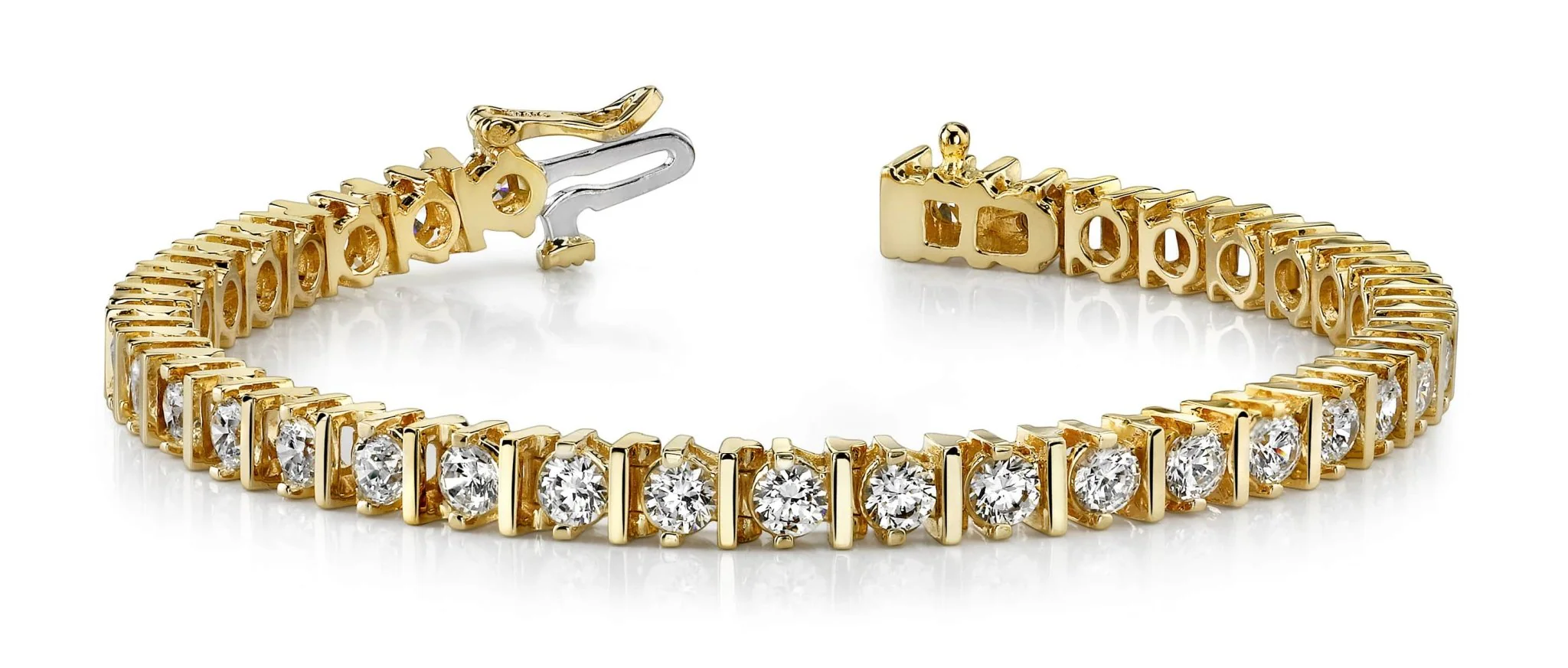 Classic Diamond Link Prong Set Diamond Tennis Bracelet with 13.00 ct.(finished) 5mm - Image 5