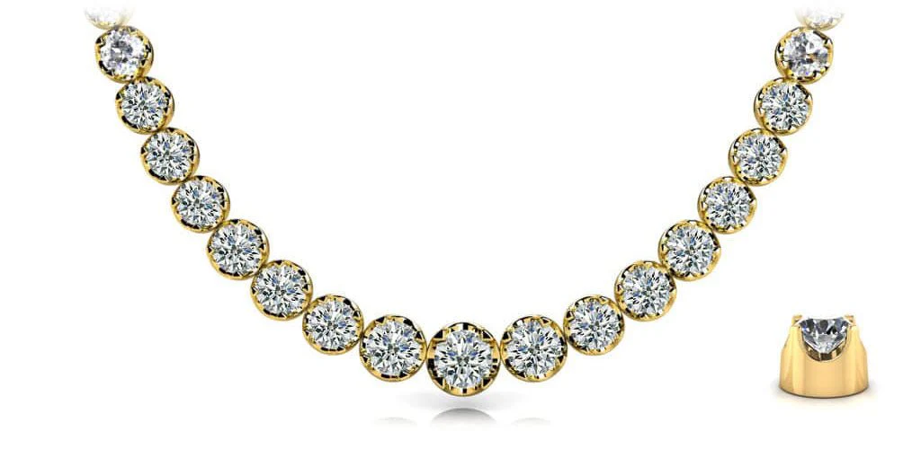 Classic Diamond Strand Diamond  with 11.01 ct.(finished) - Image 2