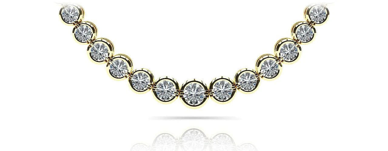 Classic Diamond Strand Diamond Necklace with 5.05 ct.(finished) - Image 2
