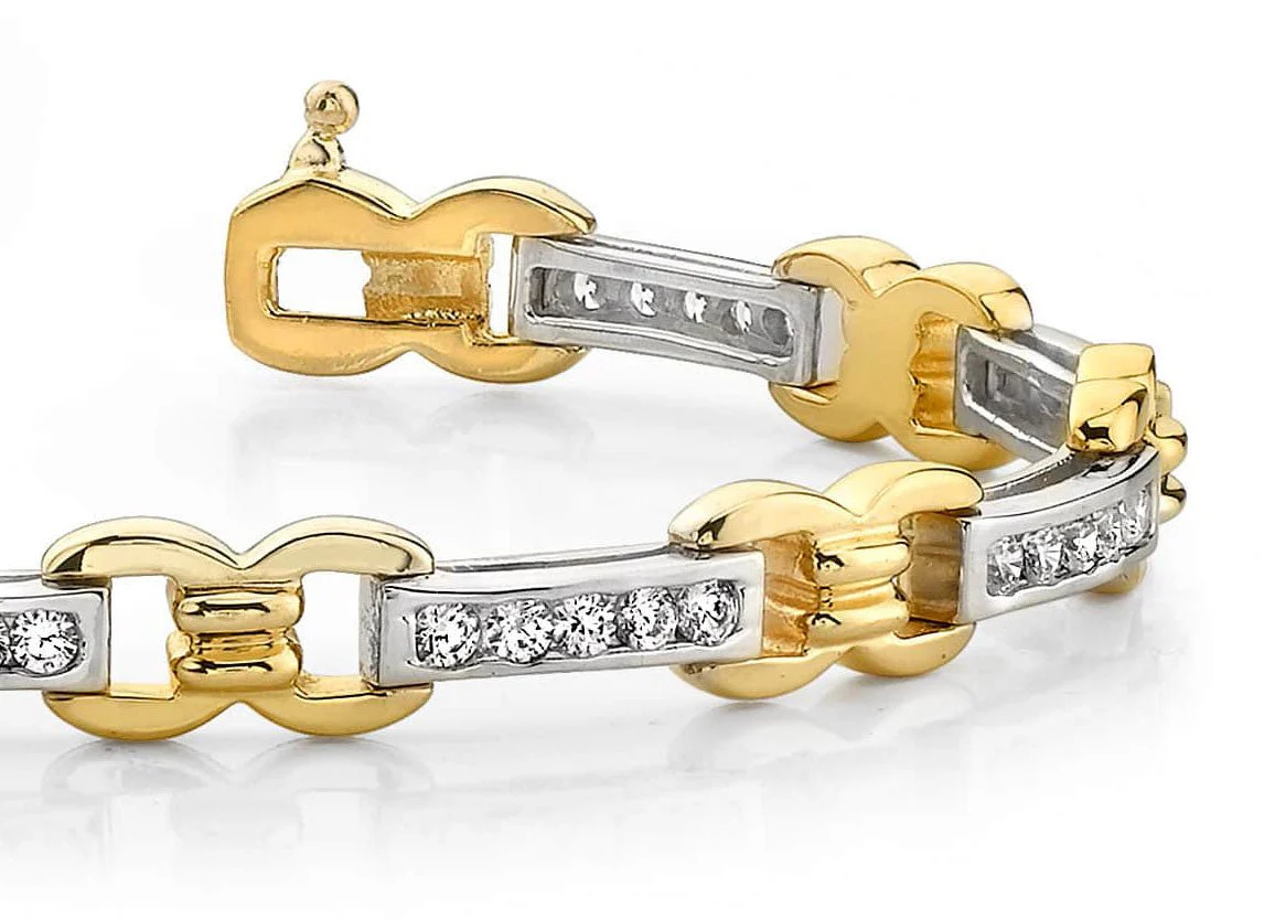 Classic Figure 8 Link Lab-Grown Diamond Bracelet with 2.20 ct.(finished) 2.5mm - Image 2