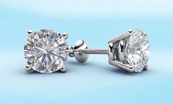Classic Four Prong Diamond Diamond Studs with 1.50 ct.(finished) 5.7mm - Image 3