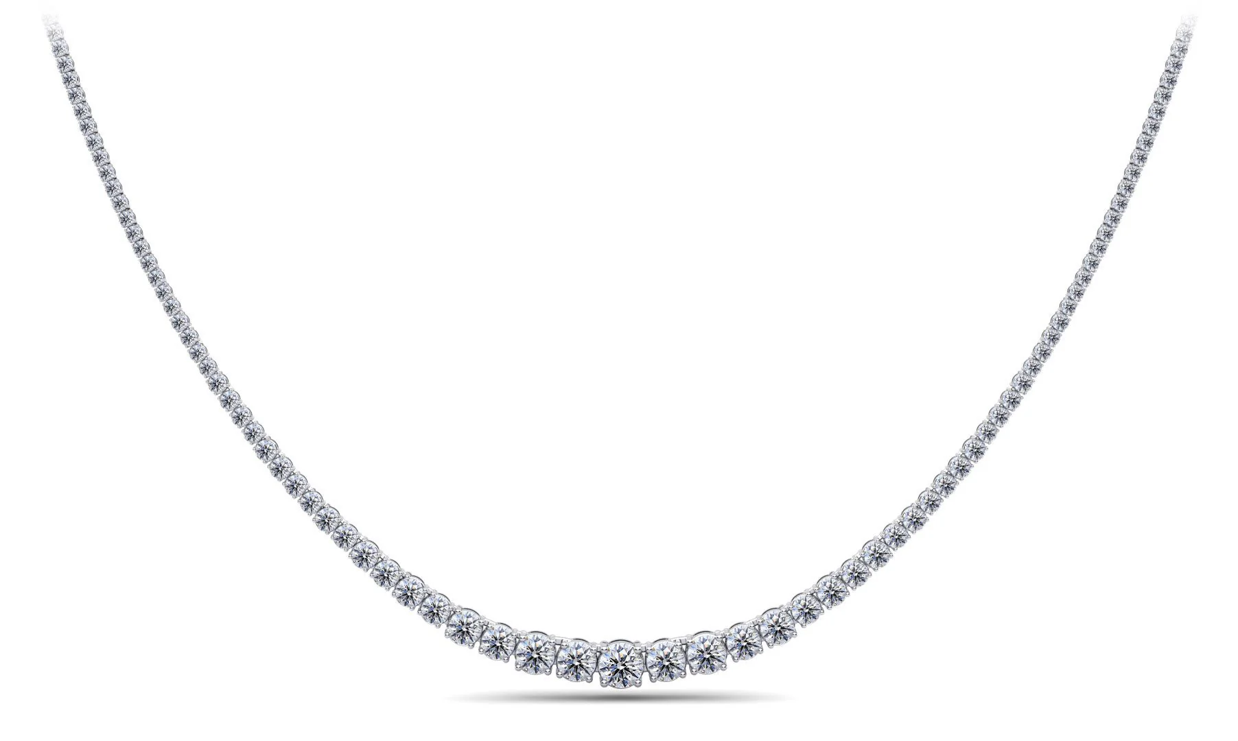 Classic Graduated Strand Of Diamonds with 9.01 ct.(finished)