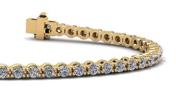 Classic Link Diamond Tennis Bracelet with 4.95 ct.(finished) 3.1mm - Image 2