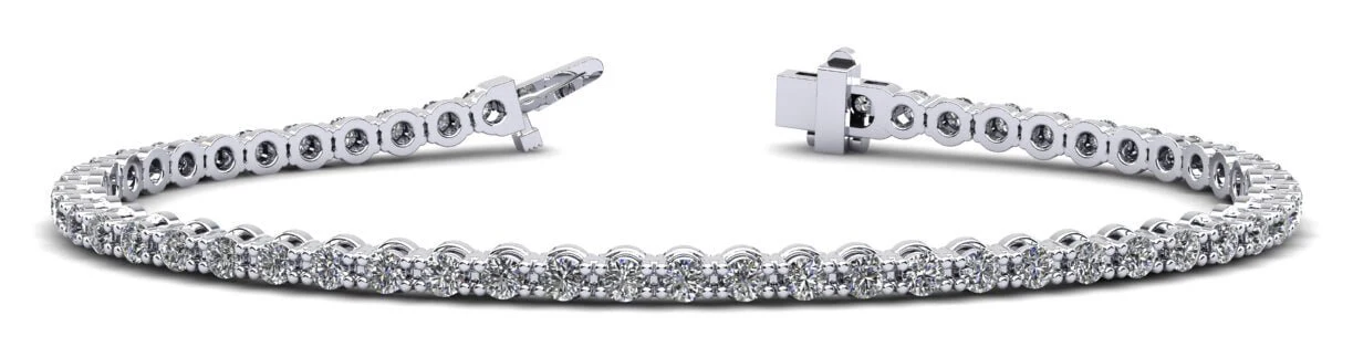 Classic Link Diamond Tennis Bracelet with 6.02 ct.(finished) 3.6mm - Image 4