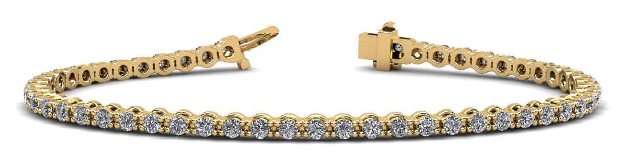 Classic Link Lab-Grown Diamond Tennis Bracelet with 3.96 ct.(finished) 2.8mm - Image 5