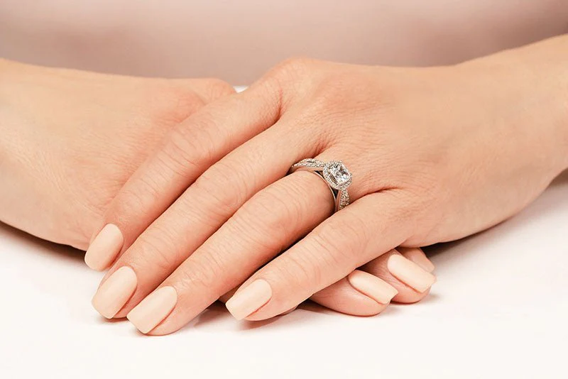 Classic Love Cushion Frame Lab-Grown Diamond Bridal Set with 2.26 ct. (1.50 ct. center diamond) - Image 4