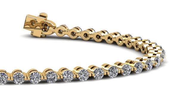 Classic Prong Set Diamond Tennis Bracelet with 5.95 ct.(finished) 3.6mm - Image 2