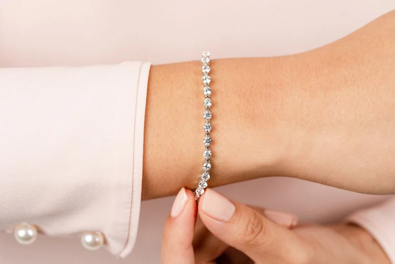 Classic Prong Set Lab-Grown Diamond Tennis Bracelet with 2.90 ct.(finished) 2.5mm - Image 3