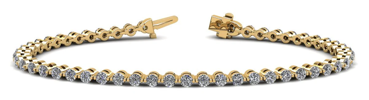 Classic Prong Set Lab-Grown Diamond Tennis Bracelet with 6.93 ct.(finished) 3.8mm - Image 5