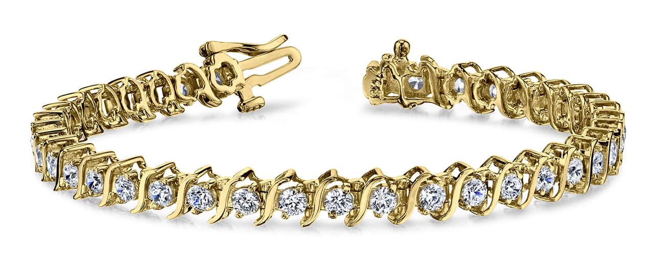 Classic S Shaped Diamond  Tennis Bracelet with 1.96 ct.(finished) 2.0mm - Image 5