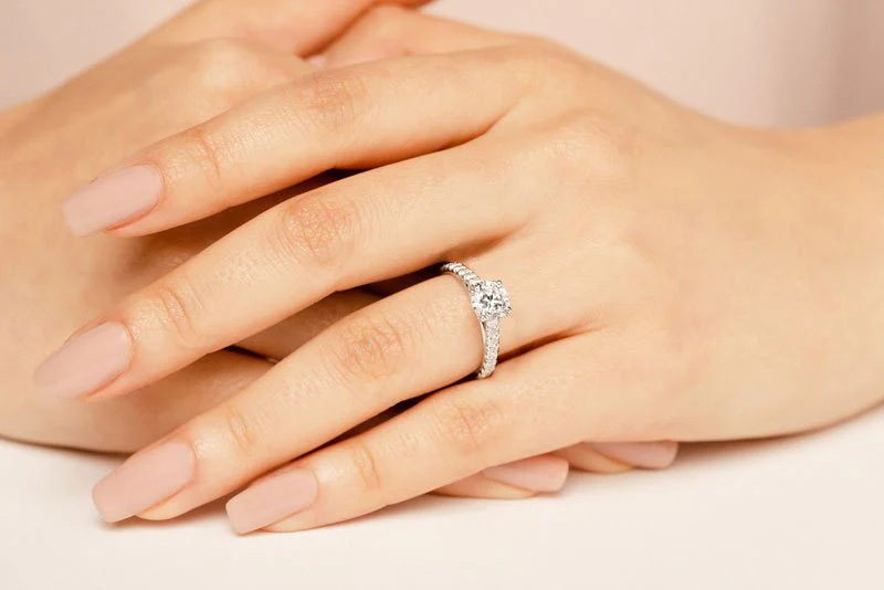 Classic Sparkle Lab-Grown Diamond Engagement Ring with 1.71 ct. (1.25 ct. center diamond) - Image 3