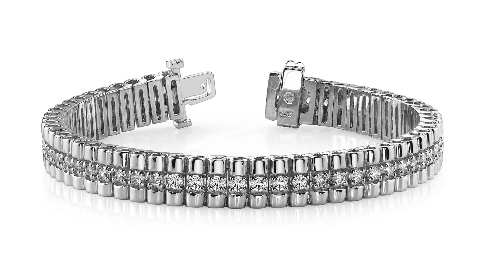 Continuous Strand Diamond Bracelet with 2.96 ct.(finished) 2.3mm - Image 4
