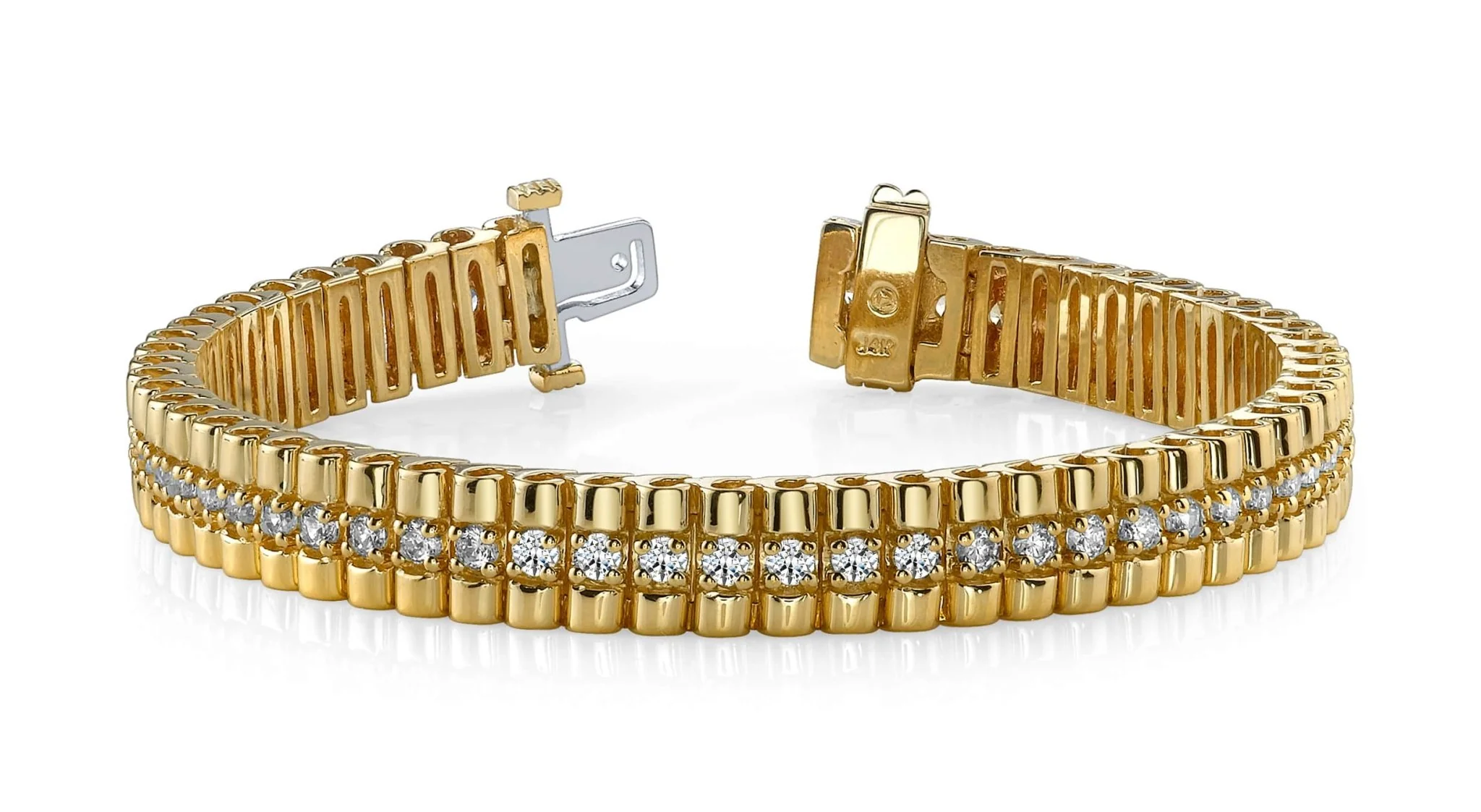 Continuous Strand Lab-Grown Diamond Bracelet with 2.05 ct.(finished) 2mm - Image 3