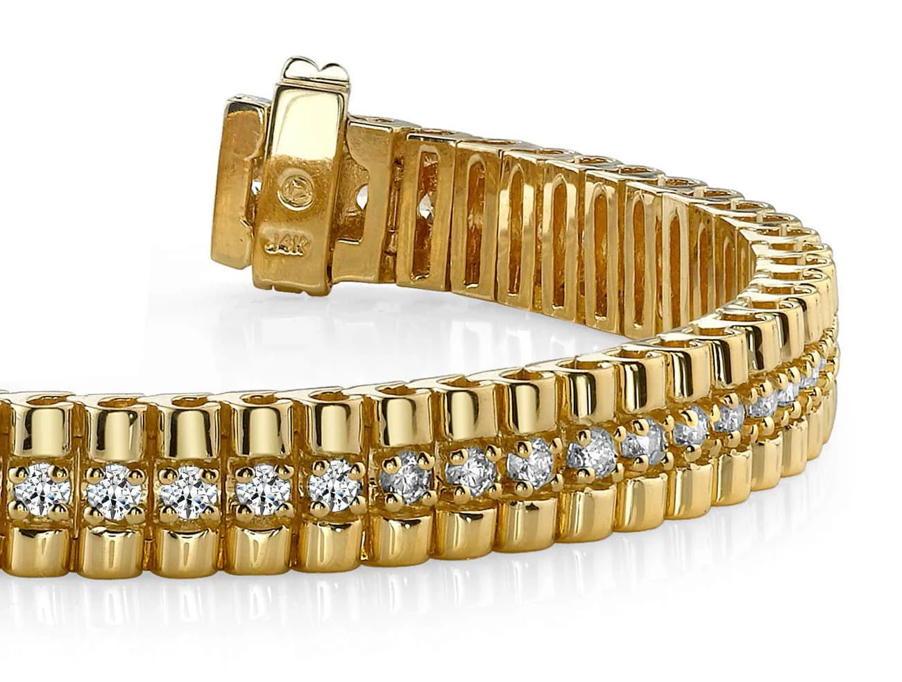 Continuous Strand Lab-Grown Diamond Bracelet with 2.96 ct.(finished) 2.3mm - Image 2