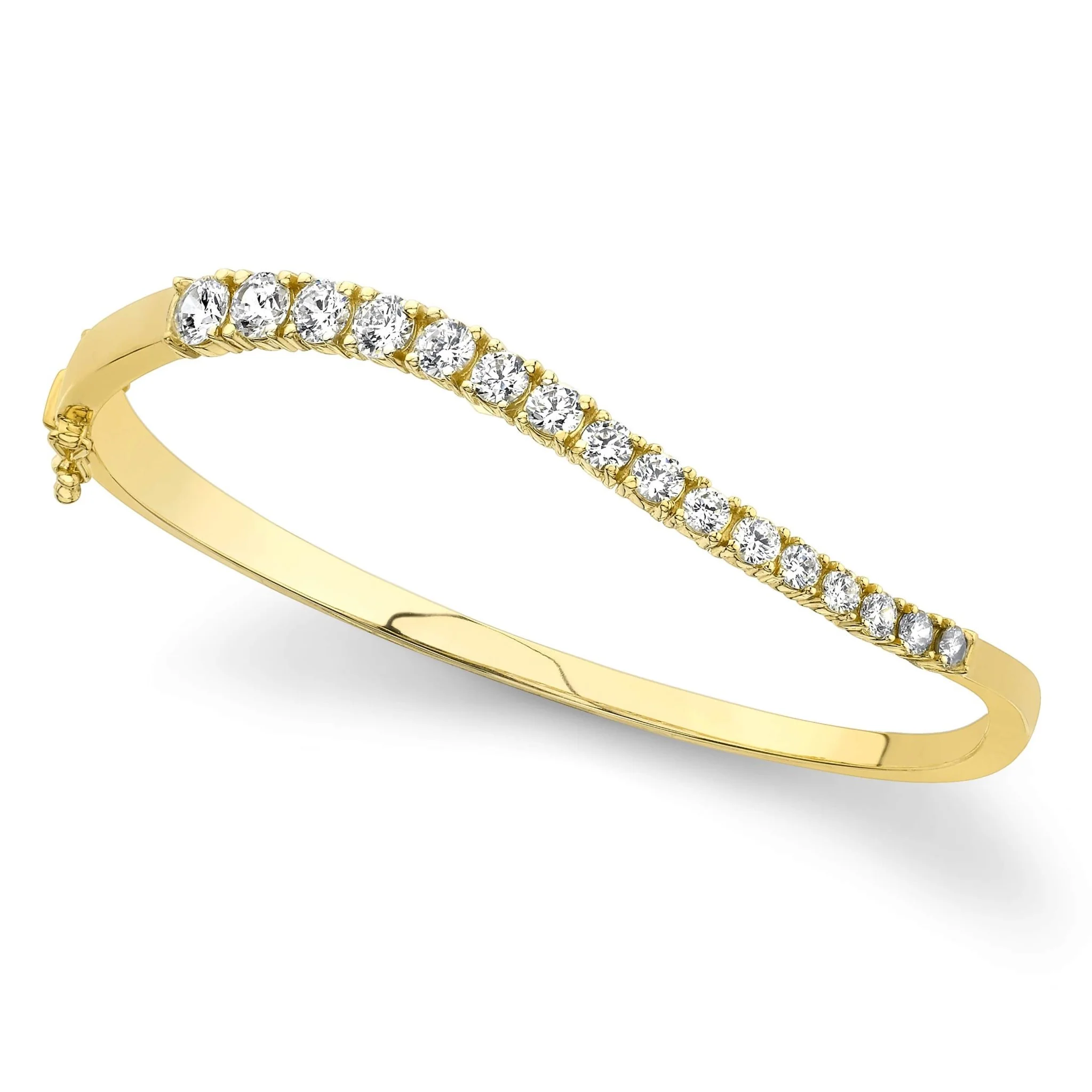 Curved Diamond Journey Bangle Diamond  with 1.97 ct.(finished) - Image 2