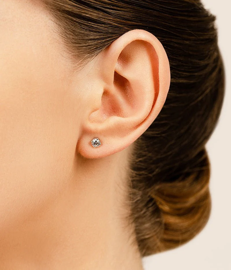 Cushion Cut Diamond Diamond Studs with 2.50 ct.(finished) 6mm - Image 4