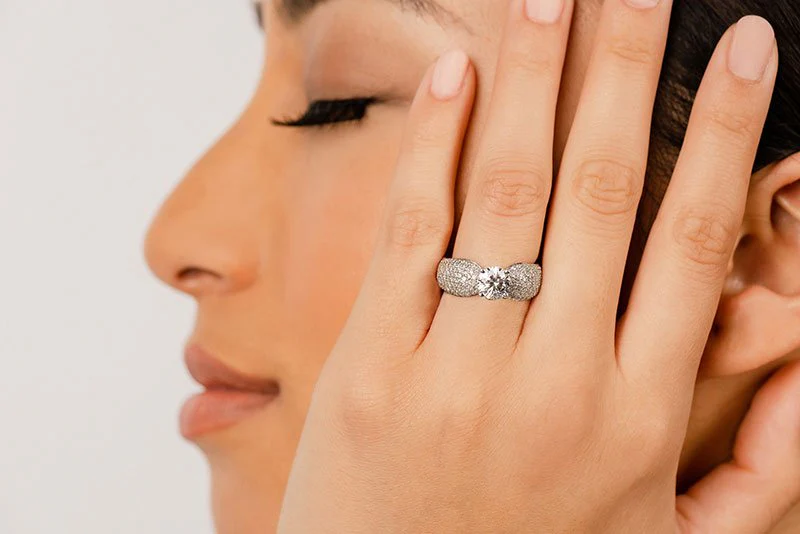 Dazzling Diamond Lab-Grown Diamond Engagement Ring With Side Stones with 2.36 ct. (1.50 ct. center diamond) - Image 3