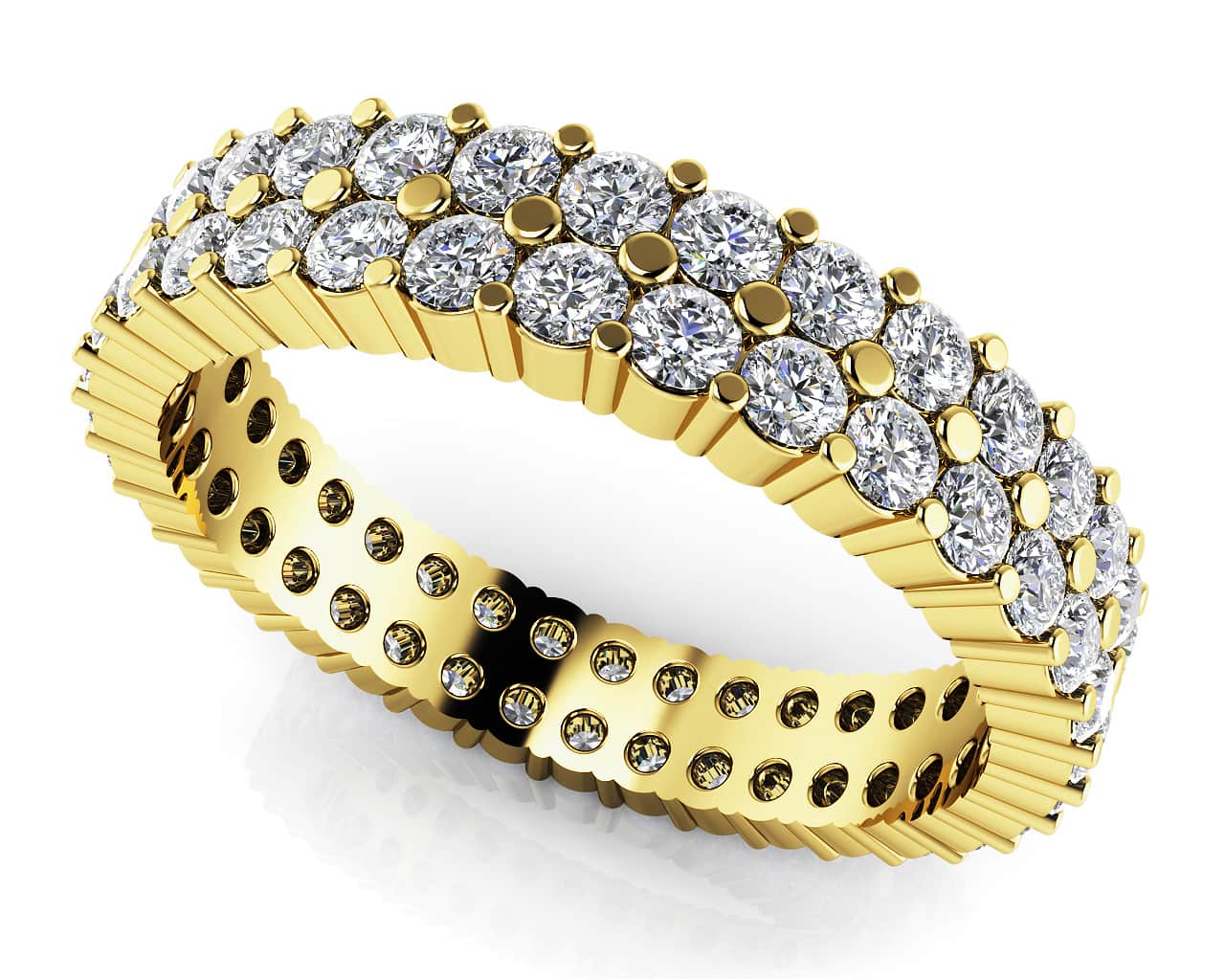 Dazzling Double Row Eternity Band Diamond with 2.05 ct.(finished) 2mm - Image 2