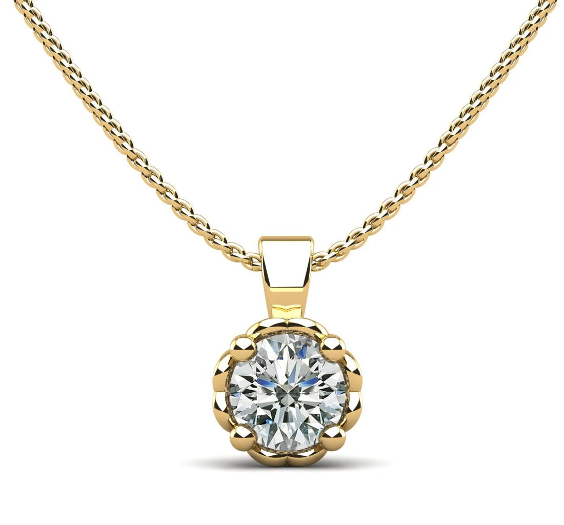 Dearest Sweetheart Lab-Grown Diamond Pendant with 0.50 ct.(finished) 5mm - Image 2