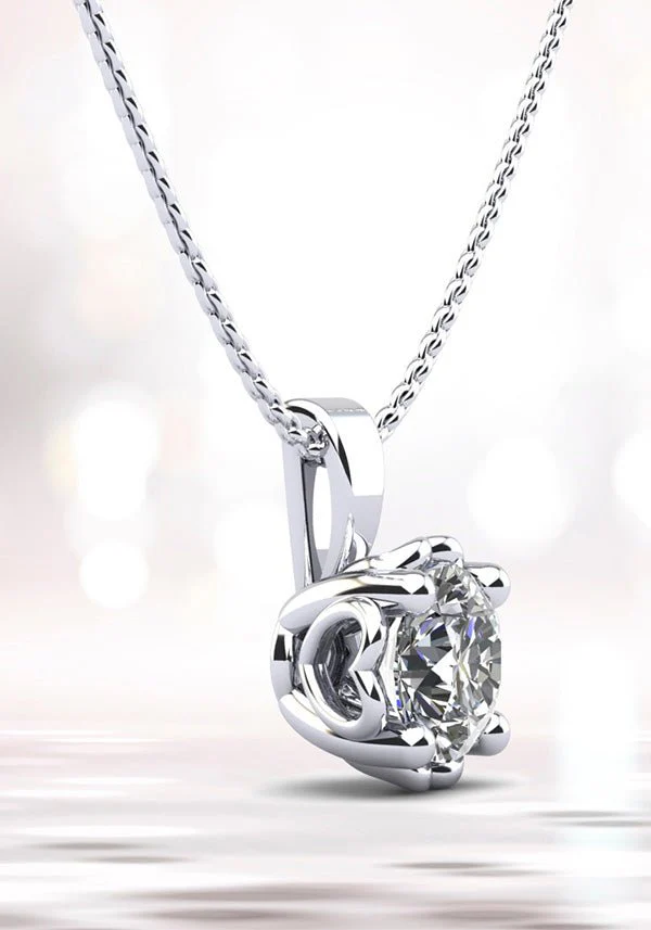 Dearest Sweetheart Lab-Grown Diamond Pendant with 1.00 ct.(finished) 6.5mm - Image 4