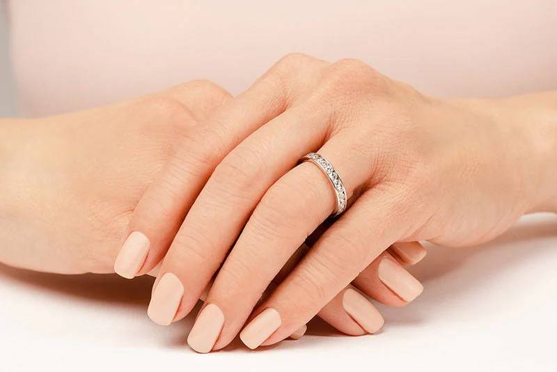 Devoted Channel Set Diamond Eternity Diamond Ring with 1.33 ct.(finished) 2.4mm - Image 4