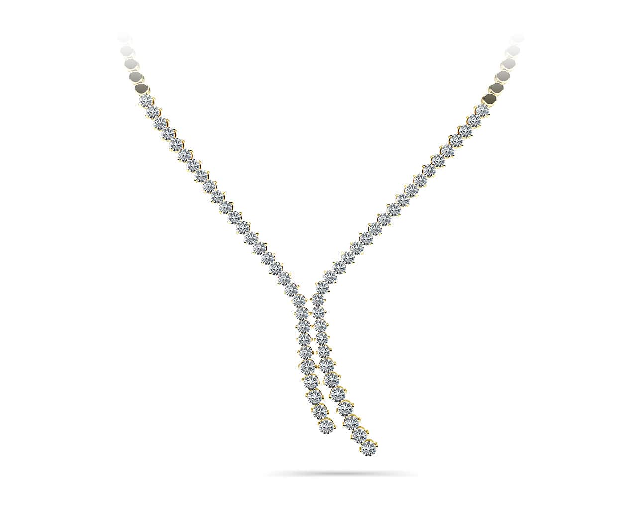 Diamond Bolero Tie Lab-Grown Diamond Necklace with 4.01 ct.(finished) - Image 6