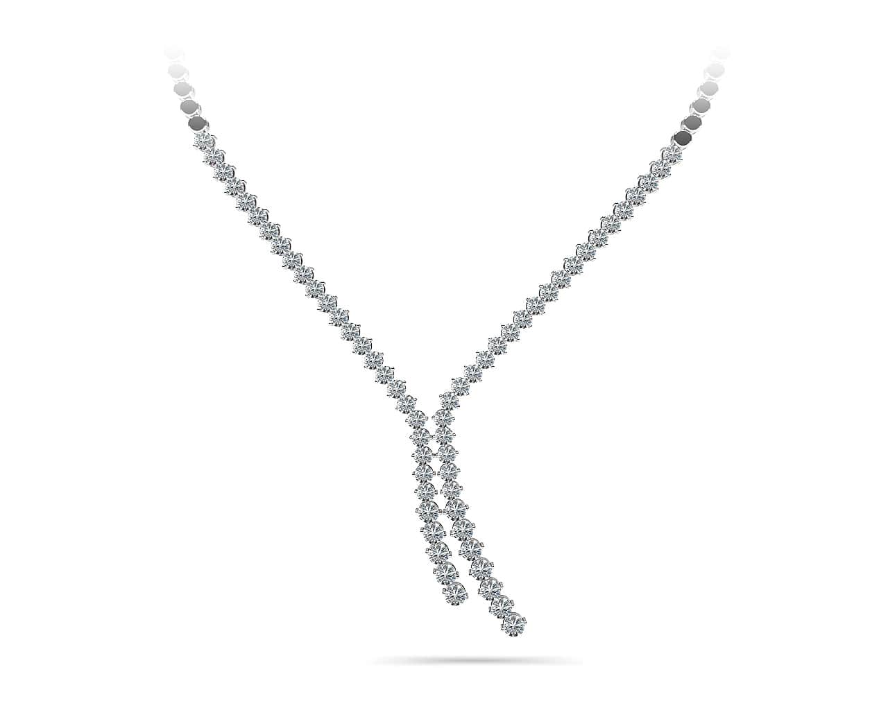 Diamond Bolero Tie Lab-Grown Diamond Necklace with 4.99 ct.(finished) - Image 5