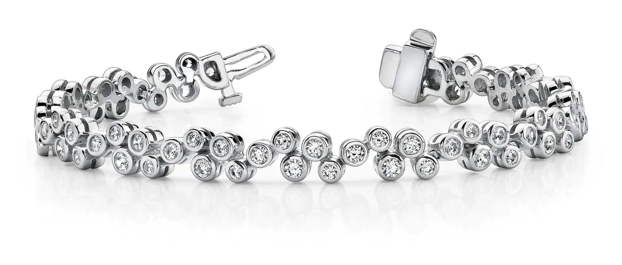 Diamond Bubble Bracelet Lab-Grown Diamond with 1.64 ct.(finished) 1.5mm, 1.7mm, 1.9mm - Image 3