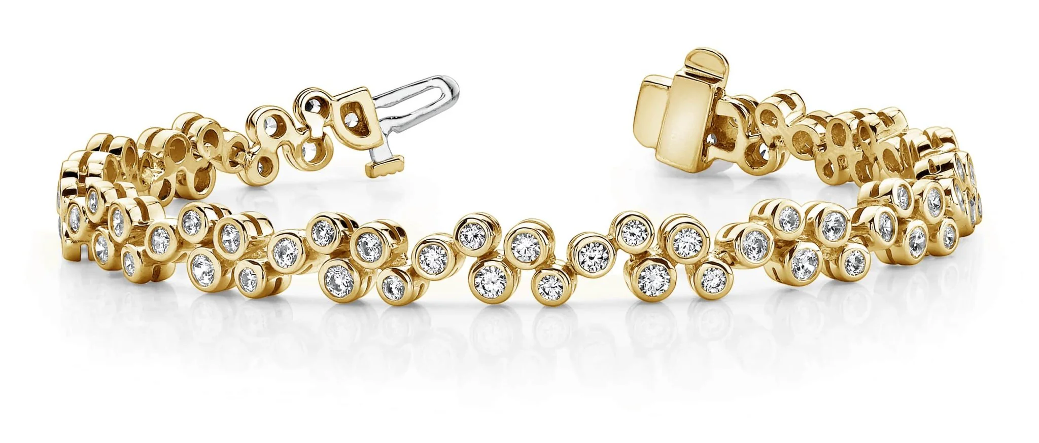 Diamond Bubble Bracelet Lab-Grown Diamond with 1.64 ct.(finished) 1.5mm, 1.7mm, 1.9mm - Image 4