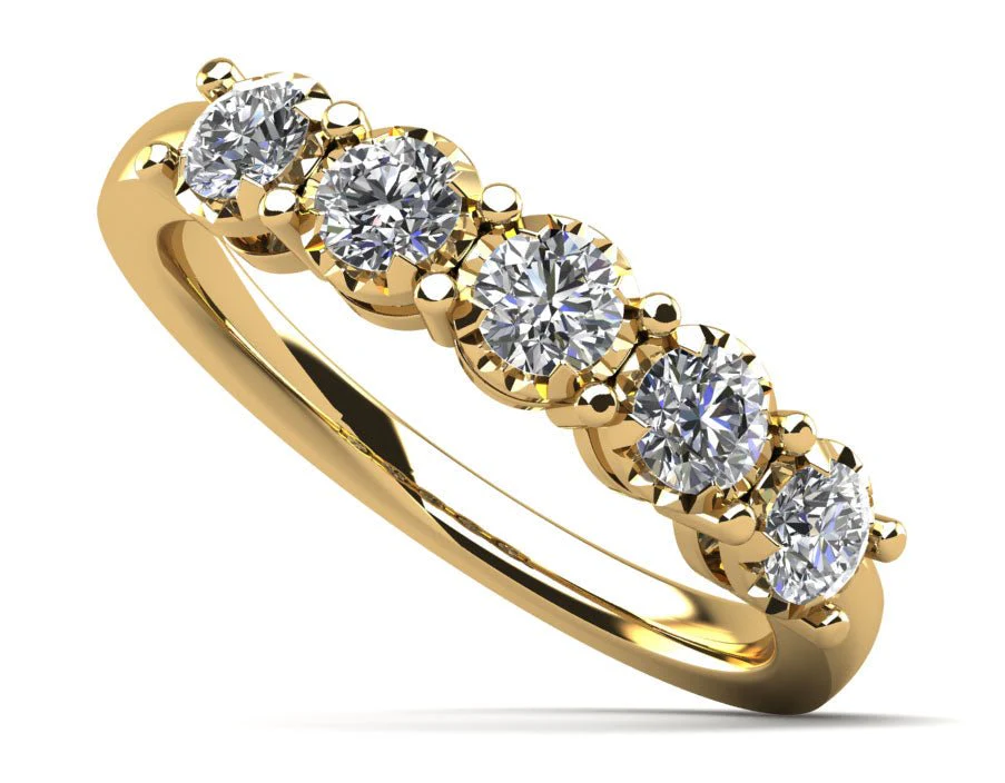 Diamond Crown Lab-Grown Diamond Anniversary Ring with 0.62 ct.(finished) 3.2mm - Image 2