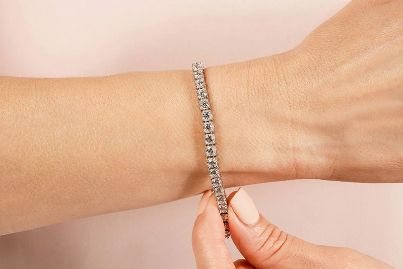 Diamond Crown Lab-Grown Diamond Tennis Bracelet with 2.44 ct.(finished) 2.3mm - Image 3