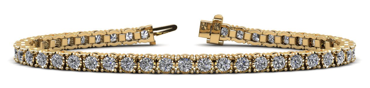 Diamond Crown Lab-Grown Diamond Tennis Bracelet with 2.44 ct.(finished) 2.3mm - Image 5
