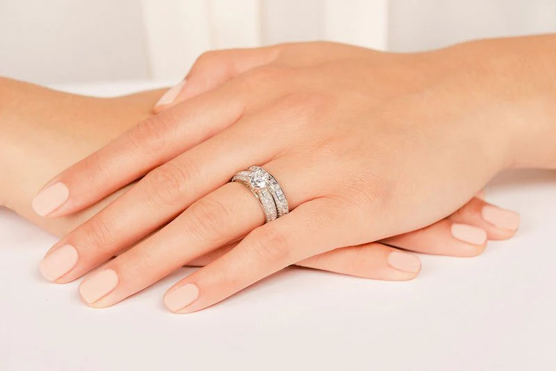 Diamond Deluxe Matching Wedding Set Lab-Grown Diamond  with 4.10 ct. (1.50 ct. center diamond) - Image 5